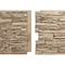 Ekena Millwork 45 3/4"W x 24 1/2"H x 1 1/4"D Canyon Ridge Stacked Stone, StoneWall Faux Stone Siding Panel, Colfax PNU24X48CNCO - alternate 6